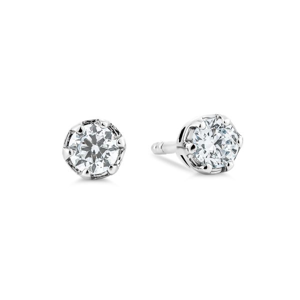0.25ct Brilliant Cut, 6-Prong, Stud Earrings