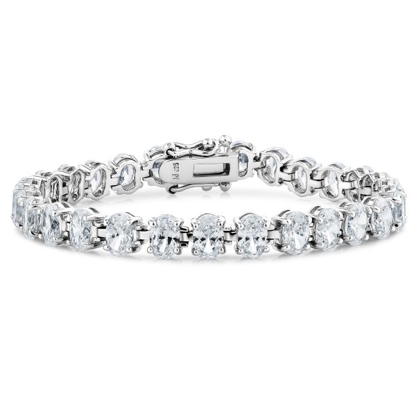 Oval Cut Diamond Tennis Bracelet