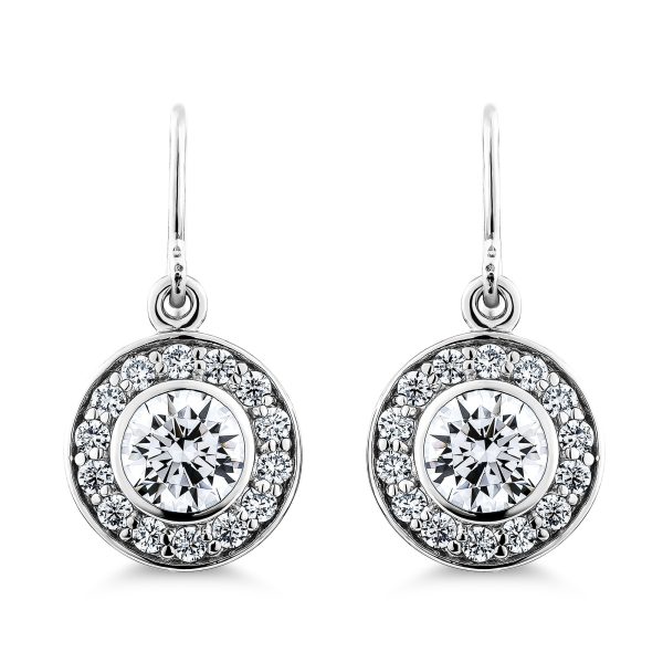 1.5ct Brilliant Cut Antique Drop Earrings