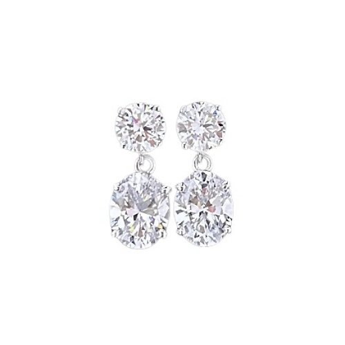 Round & Oval Diamond Drops