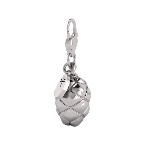 TWC Silver Charm - Pine Cone