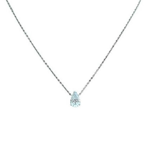 Tear Drop Cut Pendant by the Yard Single Stone