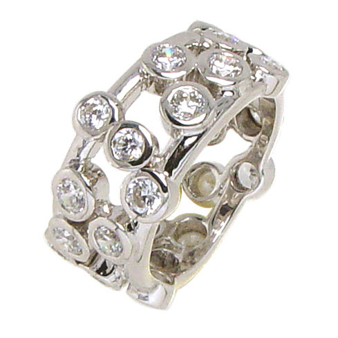 Bubble Brilliant Bezel Ring