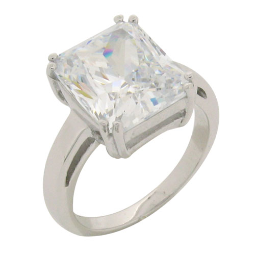 Radiant cut Solitaire Dress Ring