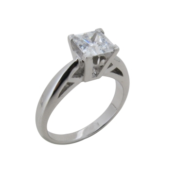 Princess Solitaire Engagement Ring