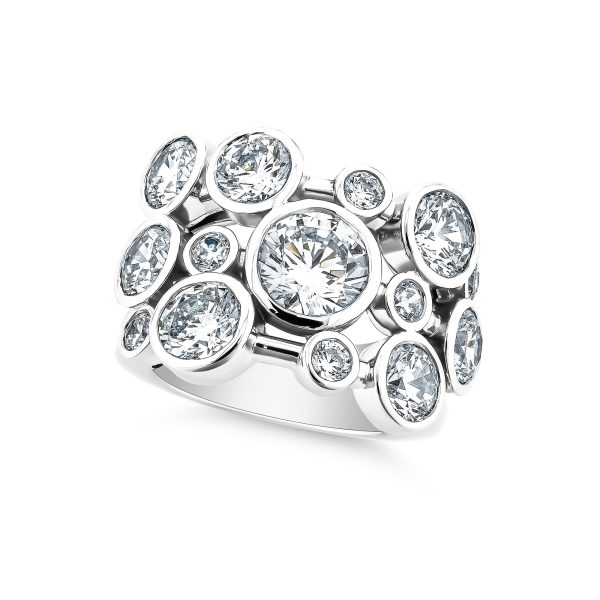 Raindance Ring in Bezel Set Silver