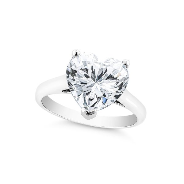 Heart Shape Solitaire Engagement Ring