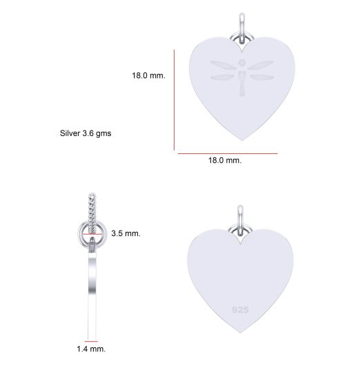 TWC Silver Damsel Disc Charms