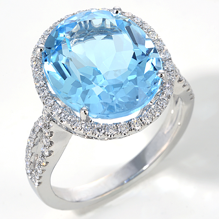 Download ... cut blue topaz and round brilliant cut diamonds totaling ...